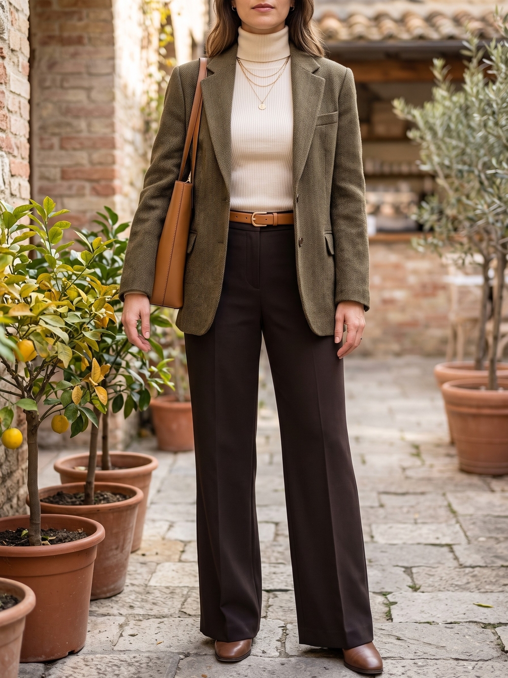 Vintage Wide Leg Trousers Dark Academia Pleated Quiet Luxury Pants